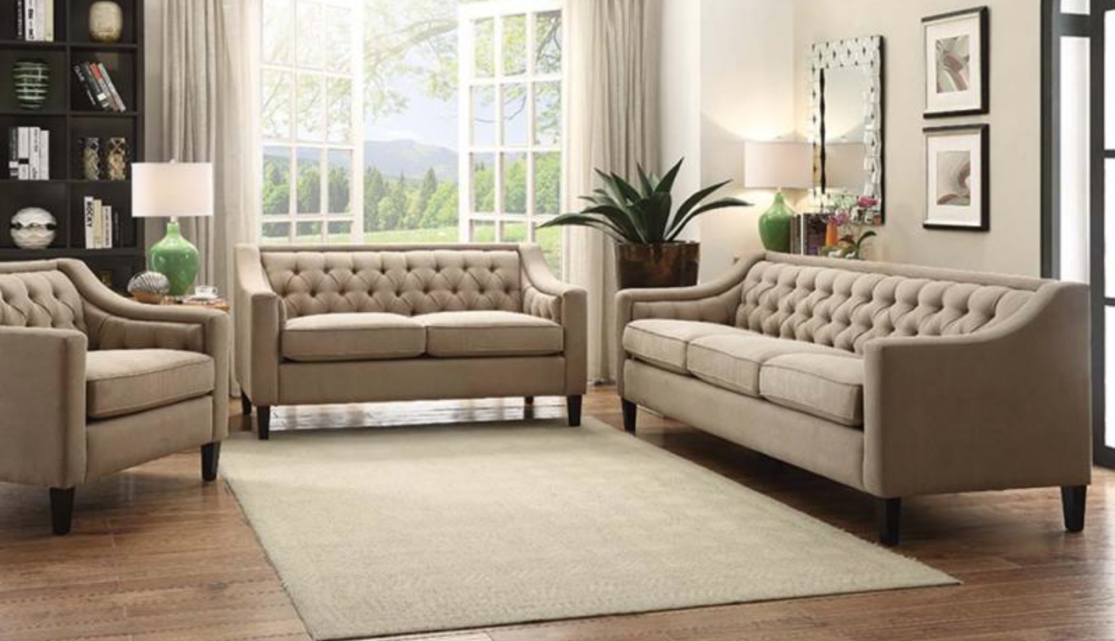 suzanne beige living room set